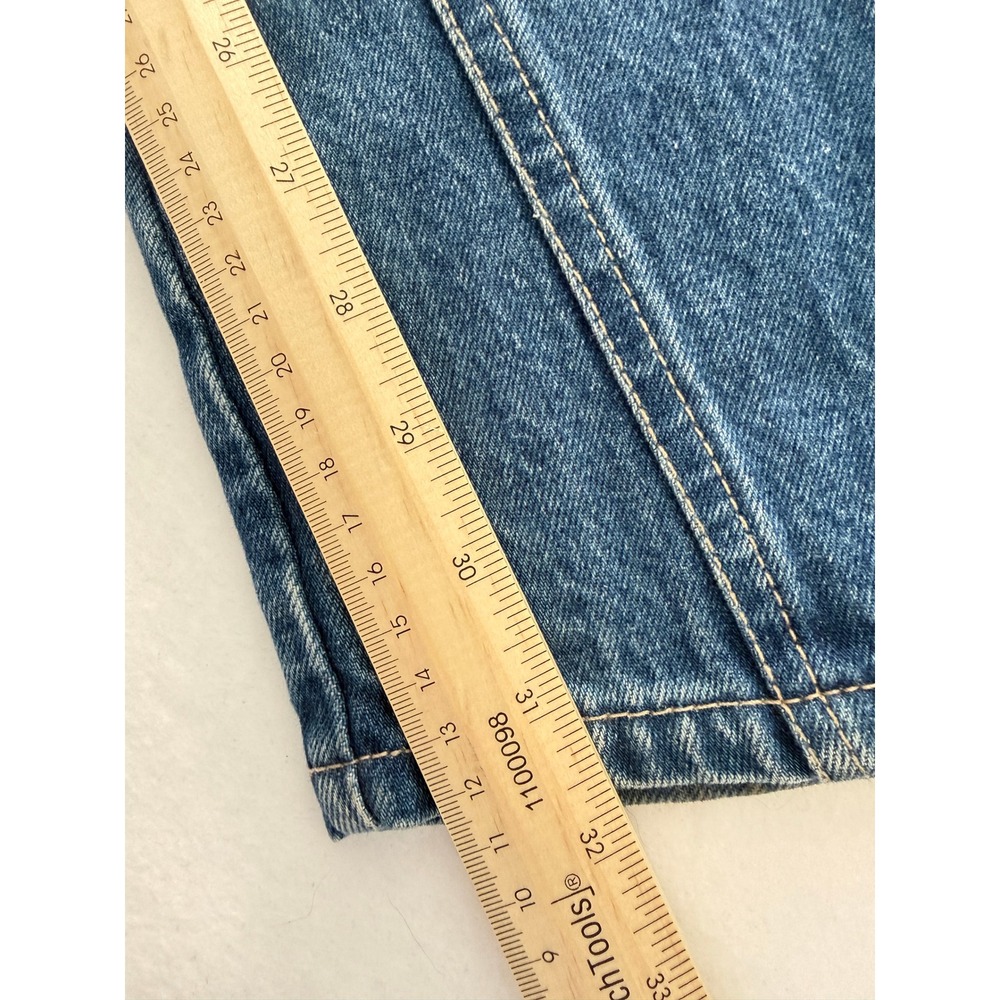 Cross Colours Atelier Blue Distressed Carpenter Jeans Mid Rise 90s Streetwear - Picture 8 of 12